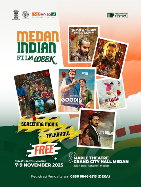 Medan Indian Film Week Rayakan Persahabatan Budaya India–Indonesia Lewat Layar Lebar