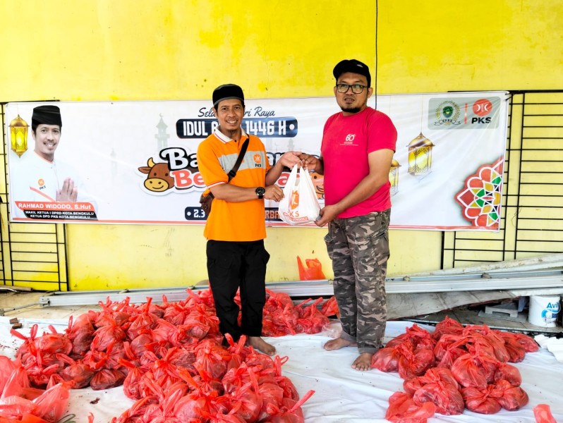 PKS Bengkulu Tebar Empat Hewan Kurban di Idul Adha 1446 H, Perkuat Solidaritas dan Kepedulian Sosial