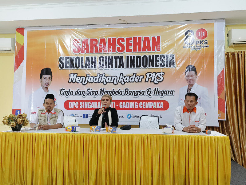 PKS Kota Bengkulu Gelar Sekolah Cinta Indonesia, Bacawagub Meriani Berikan Apresiasi