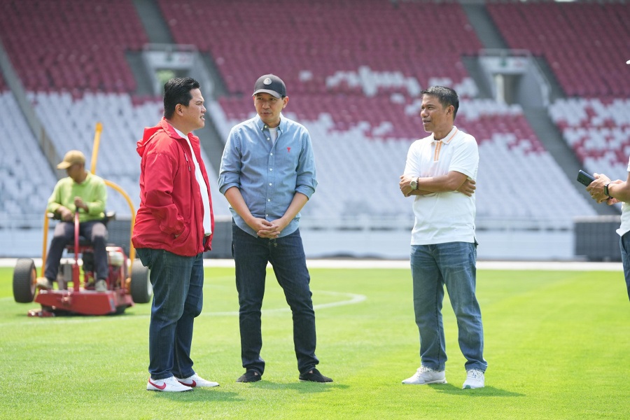 Erick Thohir Pastikan Stadion GBK Siap untuk Laga Timnas Indonesia vs Australia