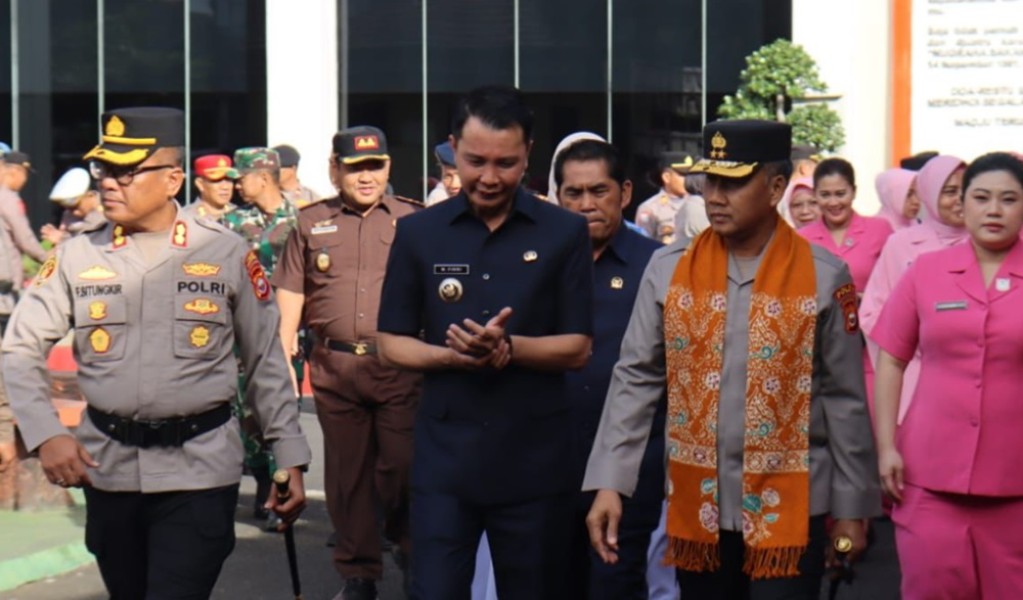 Bupati Fikri Dukung Program Kepolisian, Sambut Kapolda Bengkulu di Polres Rejang Lebong