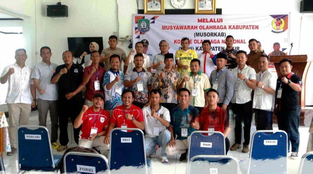 Ismanto Terpilih Aklamasi Pimpin KONI Kaur