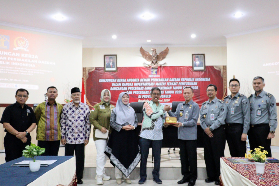 Kanwil Kemenkumham Bengkulu Dukung DPD RI Dalam Penyusunan PROLEGNAS 2025-2029