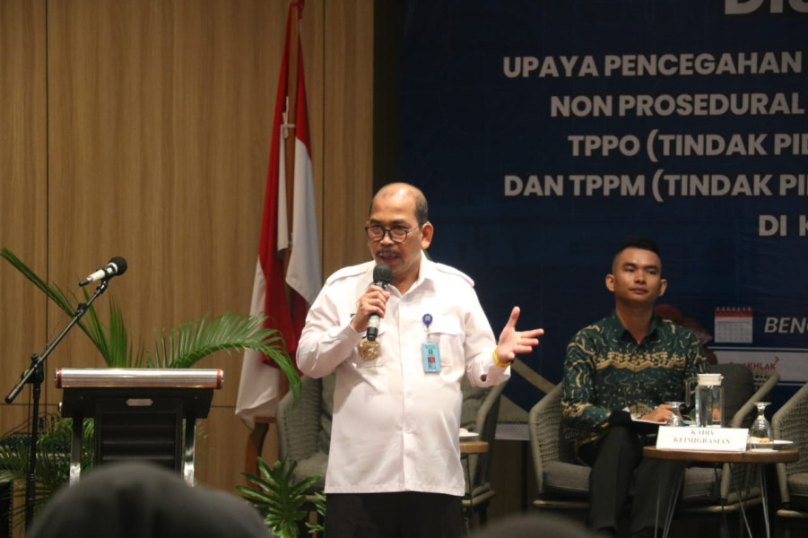 Kemenkumham Bengkulu Gelar Diseminasi Pencegahan PMI Non Prosedural untuk Tangkal TPPO dan TPPM
