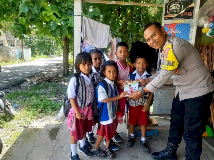 Kisah Bripka Andri yang Menyisihkan Tunjangan Demi Masa Depan Anak-Anak Liliba