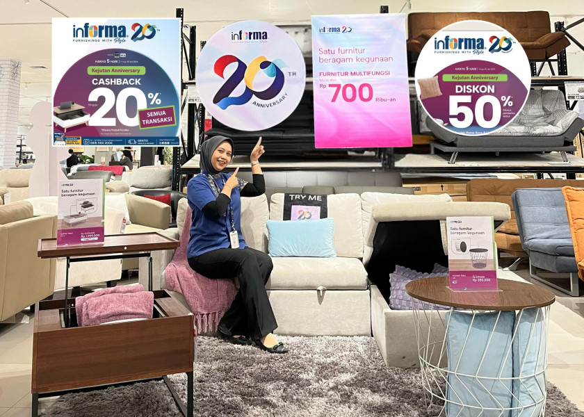 Wow! Dapatkan Cashback Hingga 20% di Anniversary INFORMA ke-20 – Hanya 5 Hari!