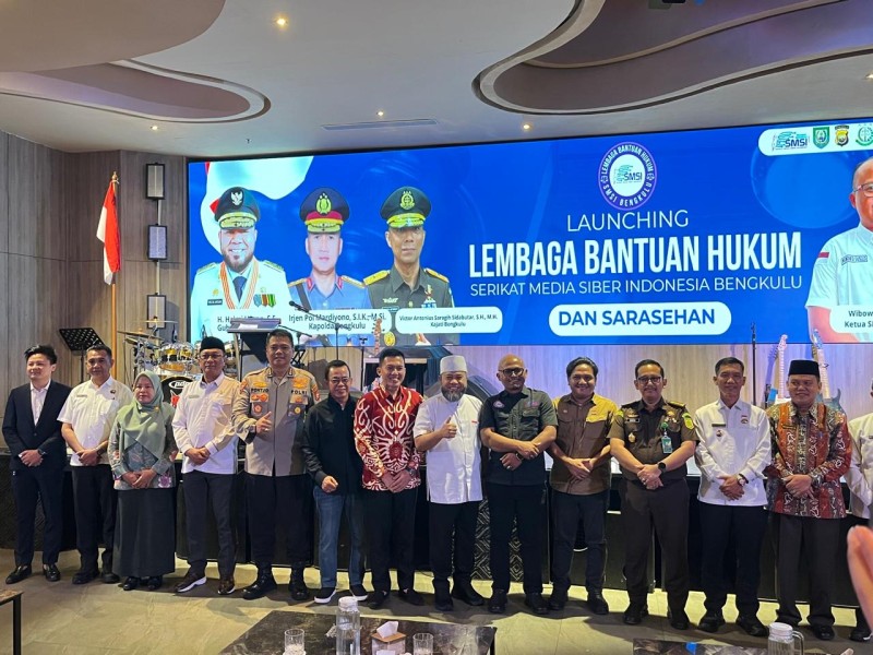 SMSI Bengkulu Launching Lembaga Bantuan Hukum “Bantu Rakyat”