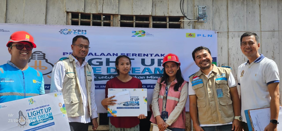 YBM PLN Adakan Kegiatan Program Bantuan Penyambungan Listrik Gratis untuk Keluarga Kurang Mampu di Bengkulu