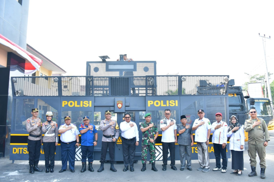 Polresta Bengkulu Gelar Apel Pasukan Ops Mantap Praja Nala untuk Pengamanan Pilkada 2024