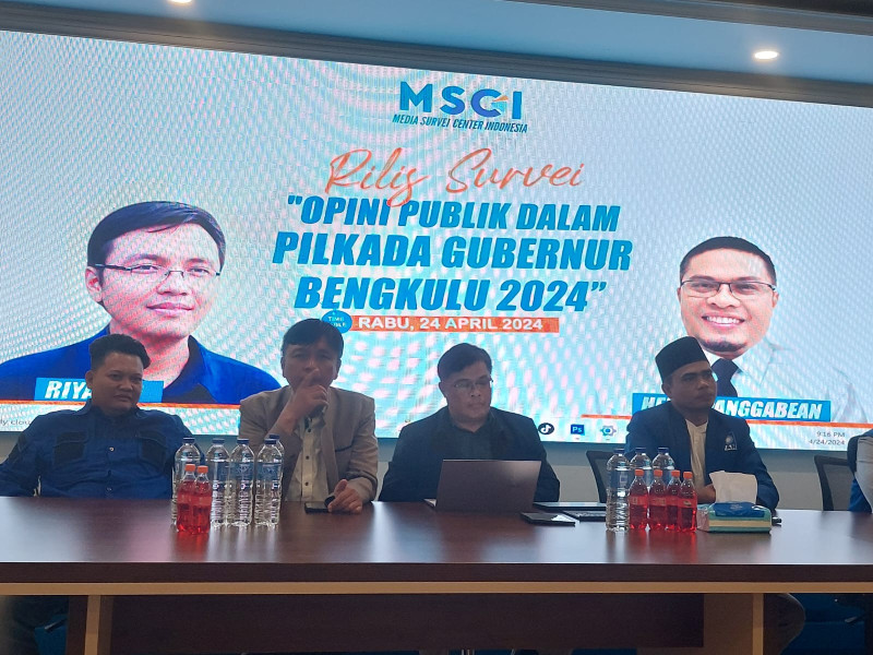 Hasil Survei MSCI: Helmi Hasan dan Rohidin Mersyah, Favorit Kuat untuk Gubernur Bengkulu