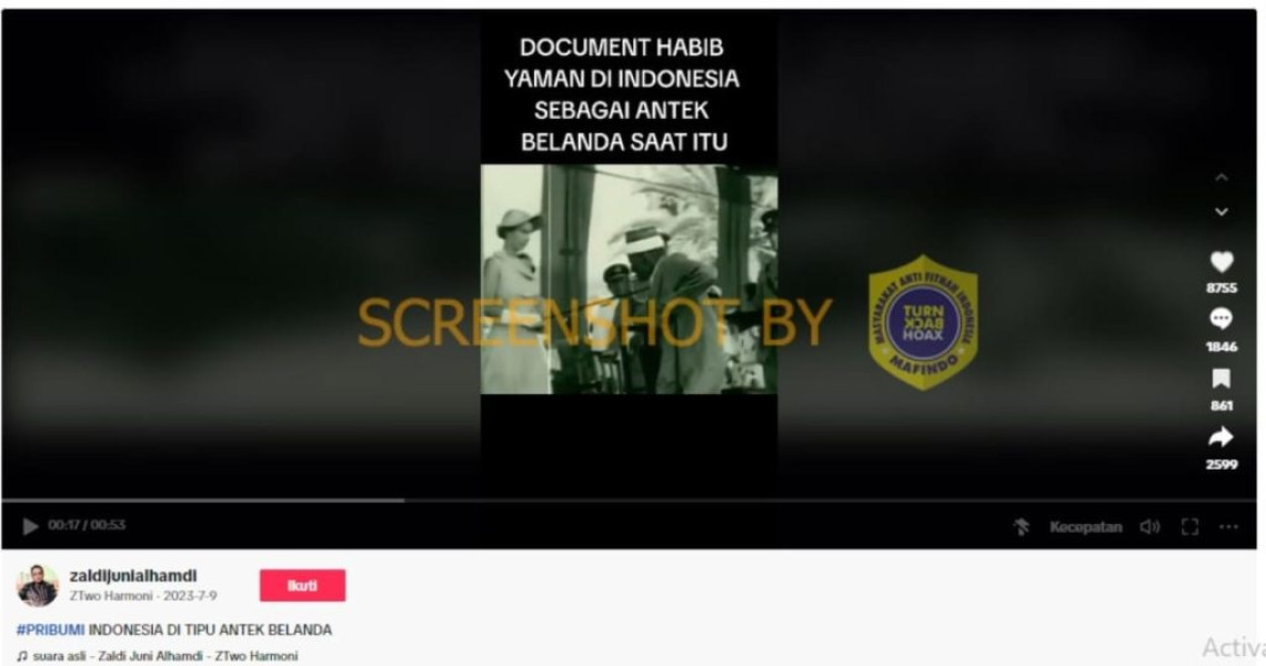 [SALAH] DOCUMENT HABIB YAMAN DI INDONESIA SEBAGAI ANTEK BELANDA SAAT ITU