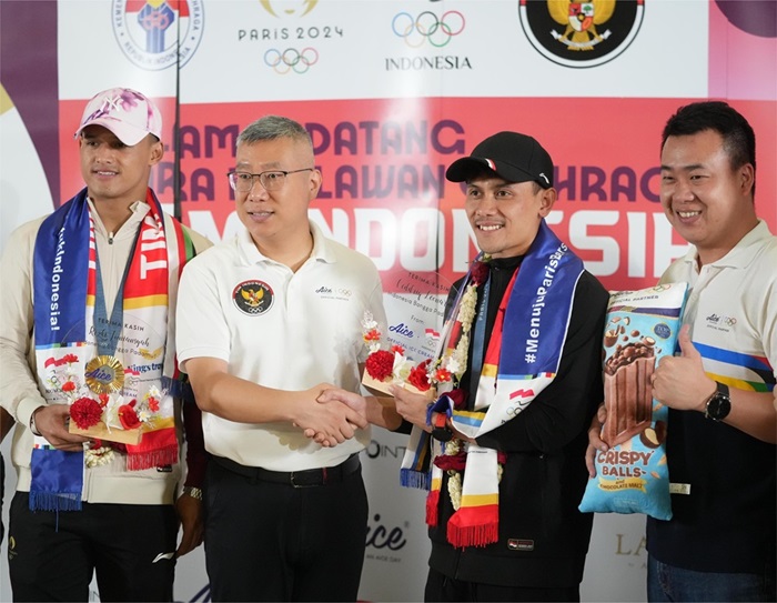 Aice Group Sambut Atlet Peraih Emas Olimpiade dengan Penghargaan Tinggi