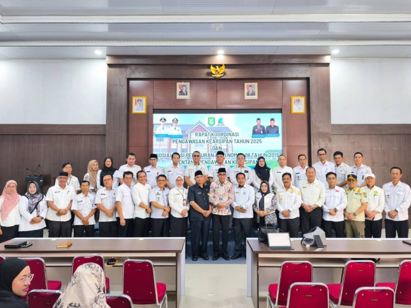Sekretariat DPRD Kepahiang Hadiri Rakor Pengawasan Kearsipan dan Sosialisasi Peraturan ANRI Tahun 2025