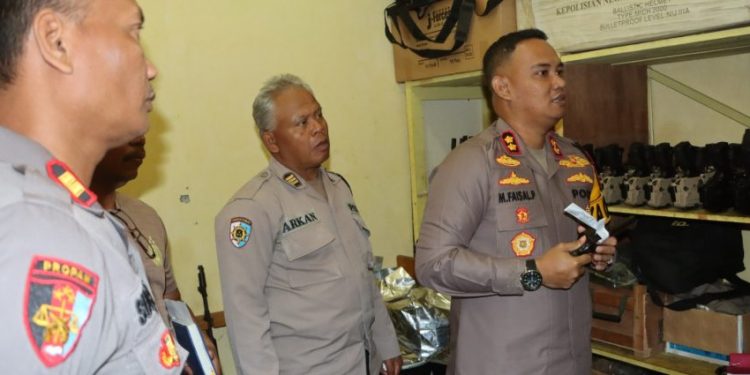 Kapolres Kepahiang laksanakan pengecekan Gudang Senjata Api (Senpi)