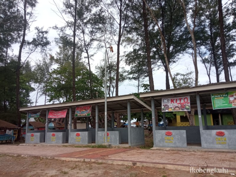 Lapak Kuliner Pantai Panjang Terbengkalai, Sepi Pengunjung Sejak Awal Beroperasi