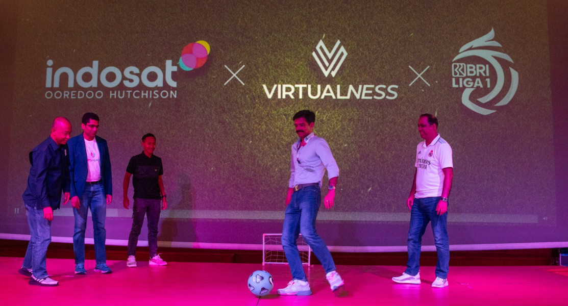 Indosat Ooredoo Hutchison Gandeng Virtualness untuk Hadirkan Pengalaman Sepak Bola Digital kepada Penggemar Liga 1 Indonesia