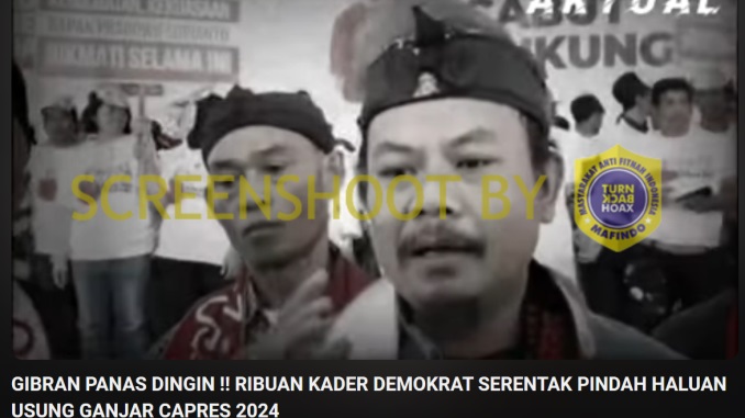 [SALAH] Ribuan Kader Demokrat Serentak  Mendukung Ganjar Capres 2024