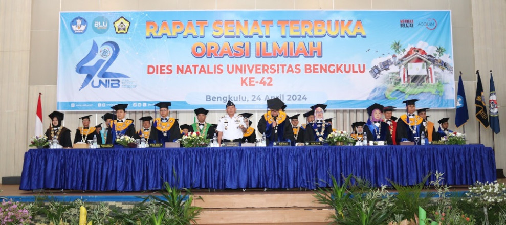 Puncak Dies Natalis ke-42 Universitas Bengkulu: Kepala BAKAMLA RI Sampaikan Orasi Ilmiah