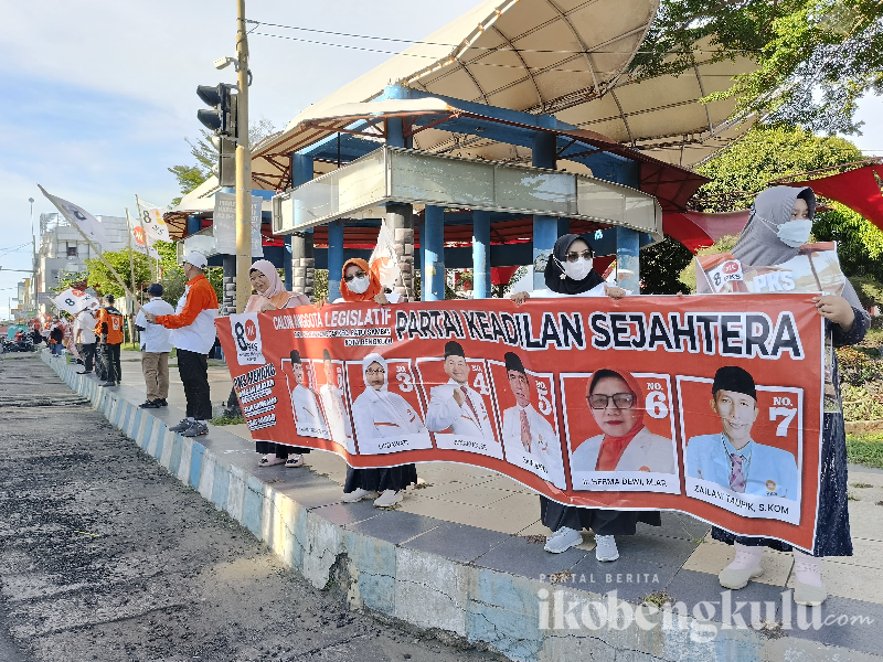PKS Kota Bengkulu Gelar Flashmob Meriah di Seluruh Dapil Jelang Pemilu 2024