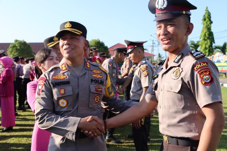 Jelang Hari Bhayangkara, 39 Personel Polres Seluma Naik Pangkat, Ini Daftarnya