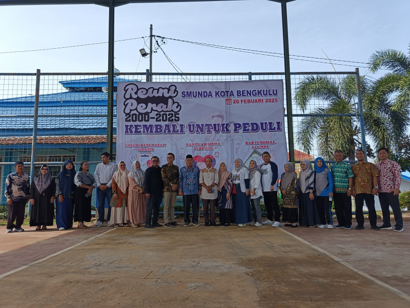 Gelar Reuni Perak, Alumni 2000 SMAN 2 Bengkulu Pulang Kampung dengan Misi Sosial