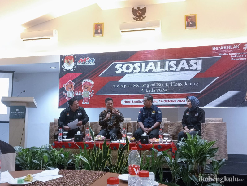 KPU Bengkulu dan MIO Gelar Sosialisasi Tangkal Hoax Jelang Pilkada