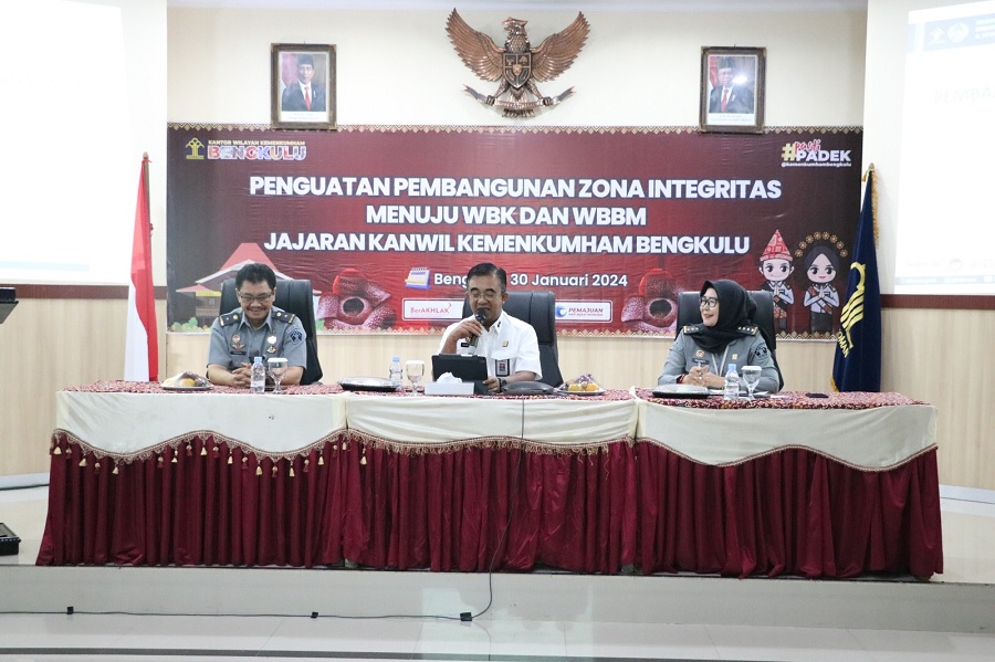 Kanwil Kemenkumham Bengkulu Ambil Langkah Strategis Menuju Predikat WBK 2024 dengan Dukungan Direktorat Jenderal Pemasyarakatan