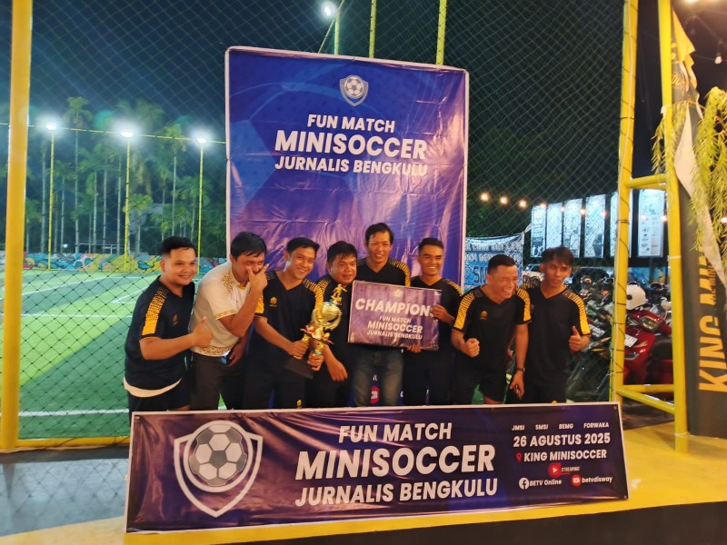Funmatch Fourfeo Minisoccer Jurnalis Bengkulu, JMSI Juara