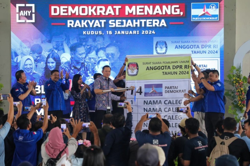 AHY di Kudus: Komitmen Demokrat untuk Melanjutkan dan Memperbaiki Program Pro-Rakyat