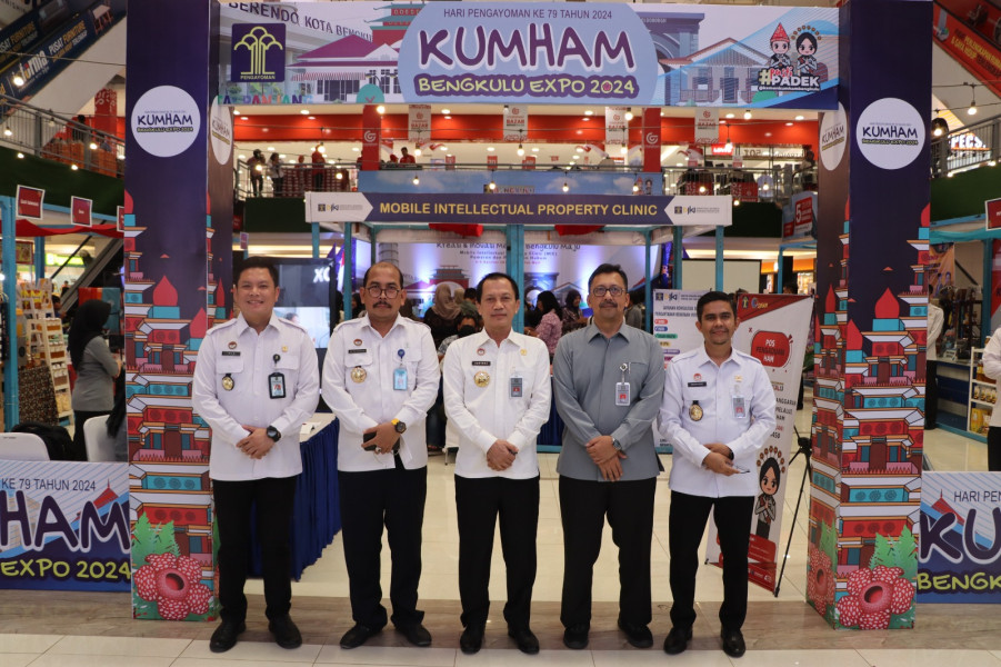Pastikan Pelayanan Publik Optimal, Kakanwil Kemenkumham Bengkulu Pantau Kumham Padek Expo 2024