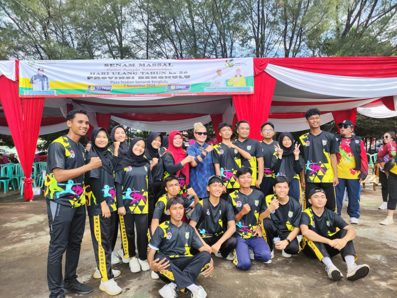 Semangat Lestarikan Budaya: Senam Massal Sambut HUT ke-56 Provinsi Bengkulu