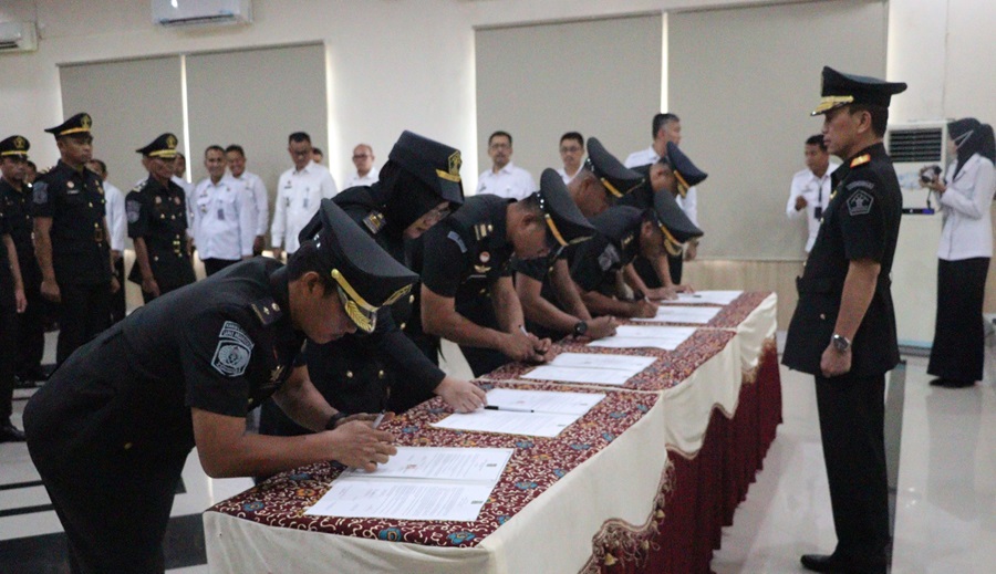 Kanwil Kemenkumham Bengkulu Lantik 18 Pejabat, Mengutamakan Integritas dan Kerja Keras