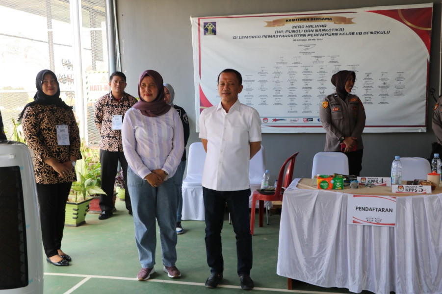 Kakanwil Kemenkumham Bengkulu Blusukan ke Lapas dan Rutan, Pantau Langsung Pemilu 2024!