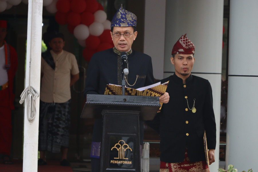 Kanwil Kemenkumham Bengkulu Gelar Upacara HUT RI ke-79 dengan Tema Nusantara Baru Indonesia Maju