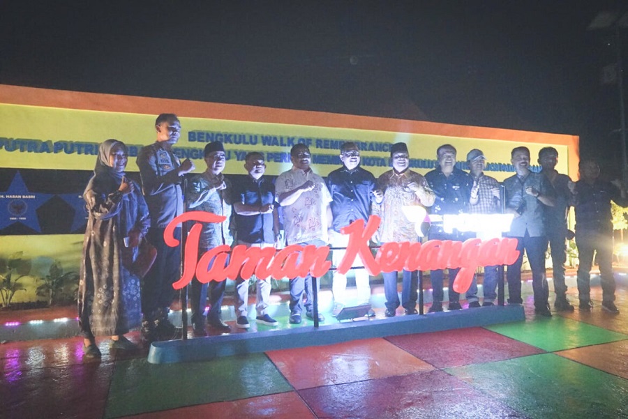 Resmi Dibuka, Taman Kenangan di Bengkulu Jadi  Simbol Penghargaan untuk Para Pemimpin Kota