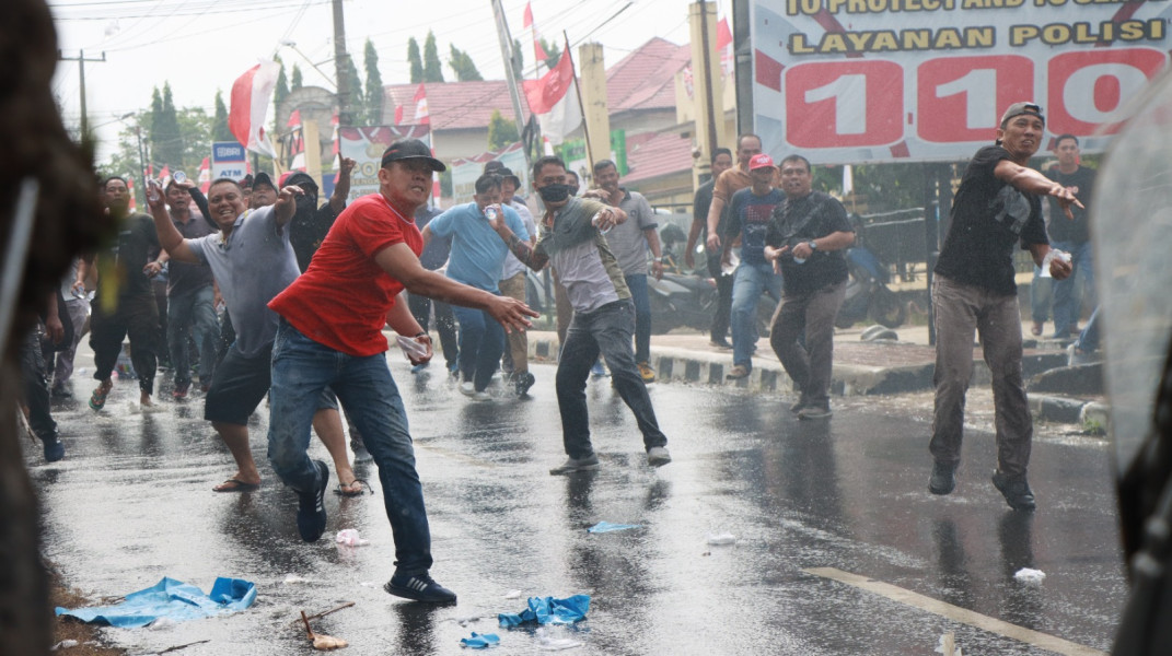 Polres Bengkulu Utara Gelar Simulasi Sispam Kota untuk Antisipasi Gangguan Kamtibmas Jelang Pilkada 2024