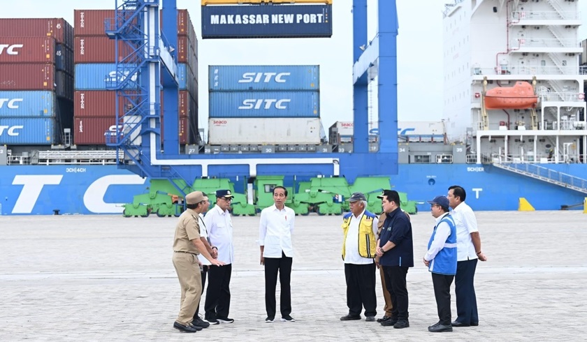 Presiden Jokowi Resmikan Makassar New Port untuk Tingkatkan Efisiensi Logistik