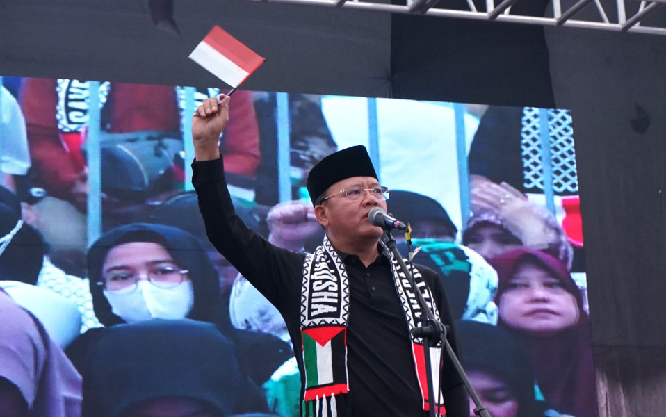 Gubernur Bengkulu Rohidin Mersyah Beri Dukungan di Konser Amal untuk Palestina