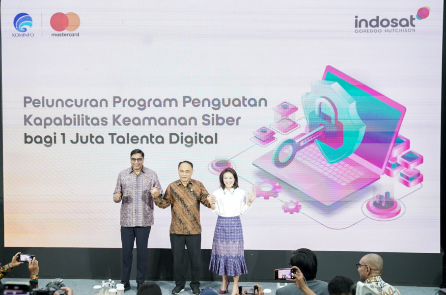 Kominfo Percayakan Indosat Ooredoo Hutchison dan Mastercard, Latih Satu Juta Talenta Keamanan Siber di Indonesia