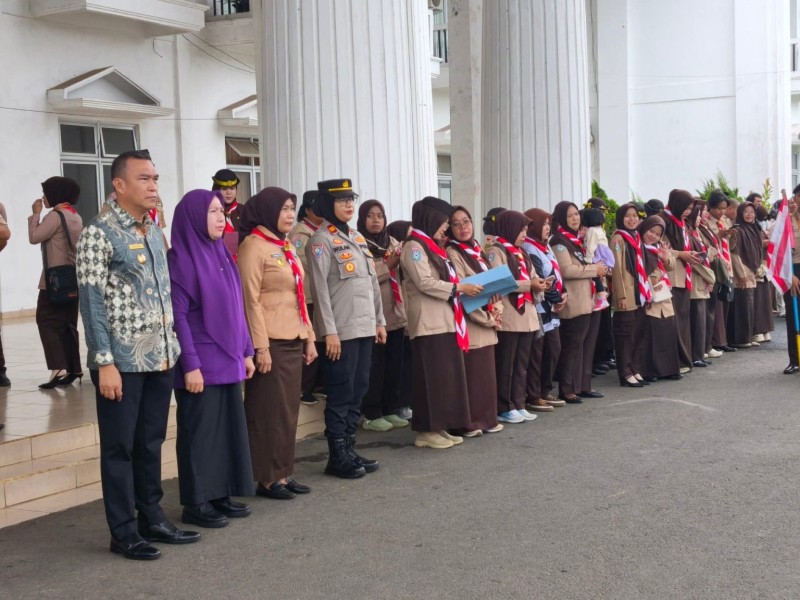 Lepas 318 Peserta Jambore Daerah ke Kaur, Bupati Zurdi Nata: Kalian Adalah Duta Kepahiang