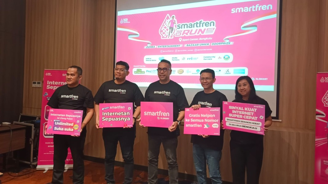 Smartfren Fun Run 2025 di Bengkulu, Jaringan 4G LTE Kini Makin Ngebut