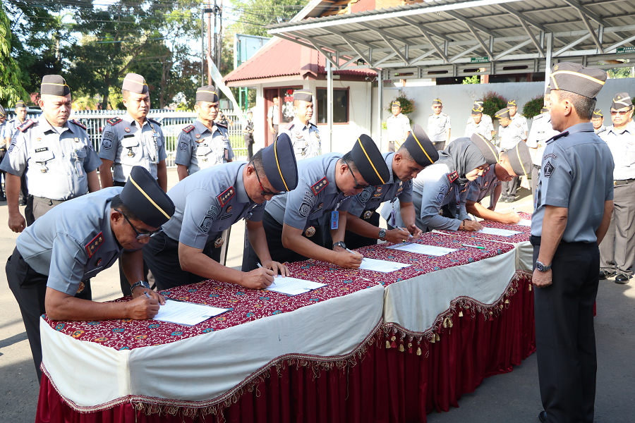 ASN Kanwil Kemenkumham Bengkulu Komitmen Wujudkan Wilayah Bebas Korupsi dan Netralitas ASN Tahun 2024