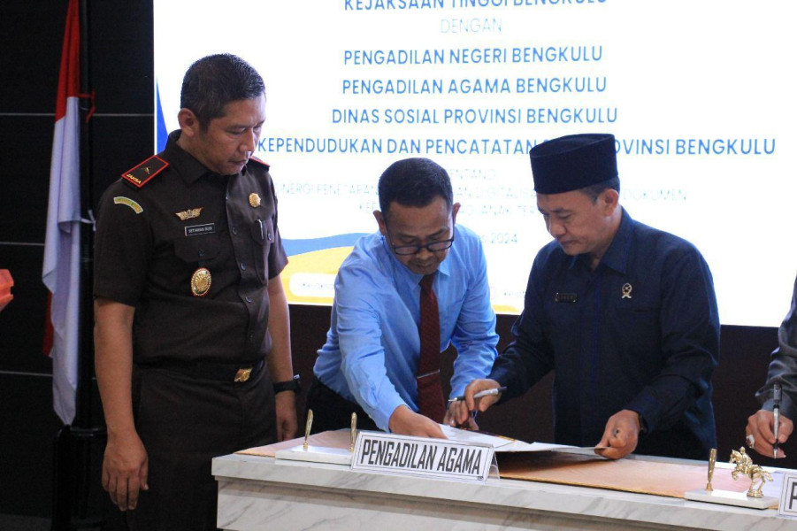 Kejaksaan Tinggi Bengkulu Tandatangani MoU untuk Perlindungan Anak Terlantar